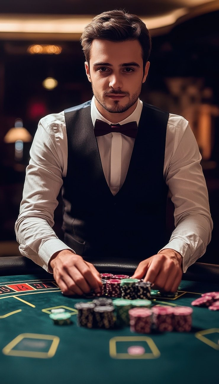 bukti4 mobile app home screen showing live casino tables and slots